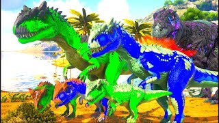 Família Allosaurus Filhotinhos Em Perigo Predadores Por Todo o Lado Ark Dino Evolved PTBR [upl. by Pam]