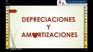 Depreciaciones y amortizaciones [upl. by Sumerlin]