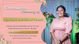 CONFIRMATION CEREMONY OF  DAPHNE ROSHELLE SOANS [upl. by Am]