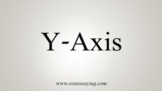 How To Say YAxis [upl. by Dnomso]