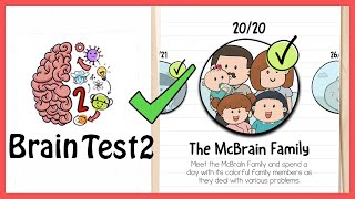 Brain Test 2 Tricky Stories The McBrain Family All Levels 120 Solution Walkthrough [upl. by Maise]