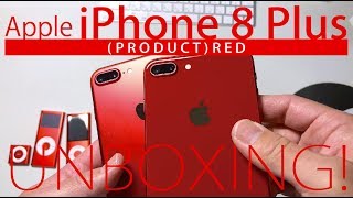 4K Apple iPhone 8 Plus PRODUCT RED 赤いiPhoneを開封  RED iPhone 8 Plus Unboxing [upl. by Rorie]