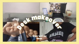 Desk makeover  whats on my desk 📝📔📓 Himanshi Savana [upl. by Tidwell]