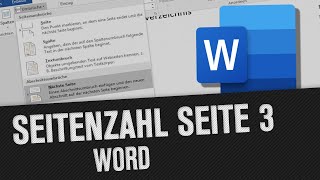 Seitenzahl erst ab Seite 3 mit 1 beginnen in Word  Einfach erklärt für Hausarbeiten Tutorial [upl. by Aziram]