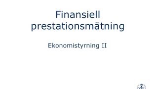 Finansiell styrning DuPontmodell i Excel [upl. by Gonnella405]