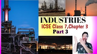 ICSE Class 7 Industries Types of Industries  Small scale  Large Scale etc  Part 3 [upl. by Nylitak562]