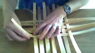 Basket Weaving Video 4 TwiningTwining a Keeper Row [upl. by Verile]