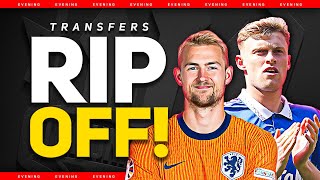 50 Mil For De Ligt Branthwaite Deal Off Man Utd Transfer News [upl. by Dnomad]