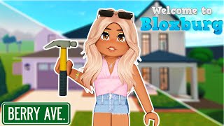 🔨 BUILDING my BERRY AVENUE HOUSE on BLOXBURG🏠 [upl. by Wylen]