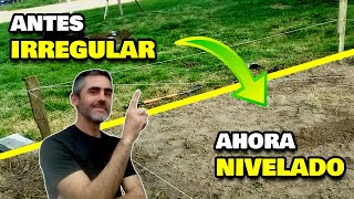 ¿Terreno irregular Descubre cómo dejarlo plano sin esfuerzo [upl. by Nyral]