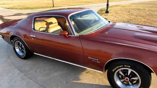 1970 Firebird Formula Ram Air III w air and 4 speed [upl. by Haland]