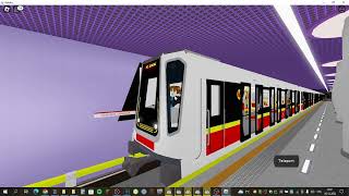 Warsaw Metro Roblox Linka M2 Bródno  Bemowo Siemens Inspiro TIMELAPSE [upl. by Frasco]