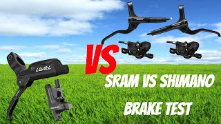 Sram Level Vs Shimano MT201  Mountain Bike Budget Brake Test [upl. by Pratt798]