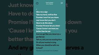 Shawn Mendes Treat You Better Sped Up  Lyrics [upl. by Gorlin]