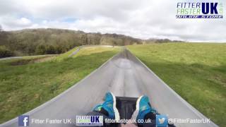 Woodlands Devon  The Tornado Toboggan Run  POV [upl. by Odnamla759]