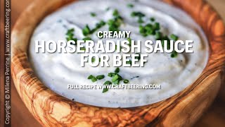 Easy Horseradish Sauce for Beef [upl. by Leagiba]