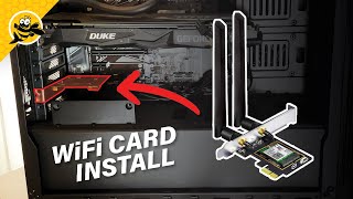 HOW TO INSTALL WiFi 6e Card in Desktop PC OKN AX5400 [upl. by Berlin]