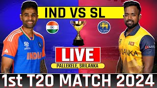 Live India vs Srilanka 1st T20 Match  Today Live Cricket Match Ind vs Sl 1st T20  Sl vs Ind Live [upl. by Llereg]