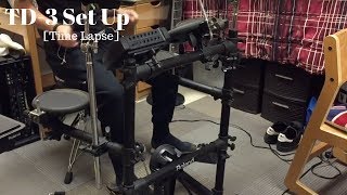 Roland TD3 Set Up TIME LAPSE [upl. by Cave]