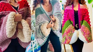 Highly Requested crochet hand knitted sweater cardigan jacket design patterns and top ideas [upl. by Llezo]