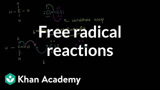 Free radical reactions  Substitution and elimination reactions  Organic chemistry  Khan Academy [upl. by Fitalludba]