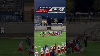 Brayson Albin Week 2 Varsity long snaps Laces out 🎯 OnePercent ToeTheLine Motivation football [upl. by Mordecai]