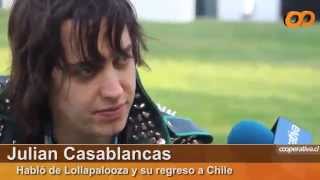 Interview Julian Casablancas at Lollapalooza Subtitulada [upl. by Donnie]