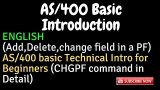 IBM i AS400 Tutorial iSeries System i  AS400 basic Technical Intro for Beginners CHGPF command [upl. by Weaks]