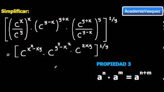 Potenciación con Expresiones Algebraicas Ejercicio 3 [upl. by Annawoj959]