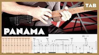 Van Halen  Panama  Guitar Tab  Lesson  Cover  Tutorial [upl. by Gerhardt]