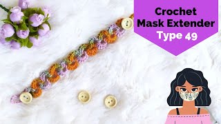 How to Make Easy Face Mask Extender  Crochet tutorial 49 [upl. by Taro881]