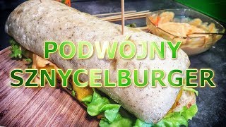 Podwójny sznycelburger  PROSTY PRZEPIS NA BURGERA XXL [upl. by Eednahs671]