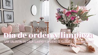 🧺 ORDEN Y LIMPIEZA EN CASA  ORGANIZO EL CLÓSET  FLORES PARA SAN VALENTÍN 2024 💐 CASA INFONAVIT [upl. by Daegal]