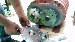 roots blower disassembly and assembly 7 1 gear removal [upl. by Alexis]