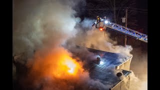 LÉpiphanie Incendie majeur dans un bâtiment résidentiel ravagé par les flammes 20240406 [upl. by Lledroc]