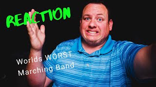 Band Director REACTS  Worlds WORST Marching Band viral video [upl. by Merrili171]