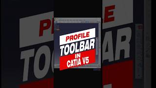 Profile Toolbar  Catia V5 Tutorial  CAD Tutorial catiatutorials catiav5 caddesign catia [upl. by Dola]