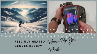 Feeljuly Heated 🔥 Electric Waterproof amp Windproof ❄️🧤 Gloves With Rechargeable Battery Review [upl. by Imoen]