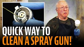 Quick way to clean a spray gun [upl. by Atiuqa]