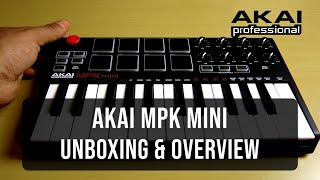 Akai MPK Mini  MKII  Unboxing and Overview [upl. by Anak]