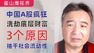 翟山鹰：中国股市疯狂洗劫底层财富｜三个原因A股抽干社会底层的流动性｜中国A股割韭菜 [upl. by Persis368]