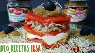 Ensalada de pimientos asados con cebolla caramelizada Receta con IBSA [upl. by Selwin]