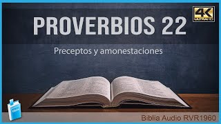 Proverbios 22  PRECEPTOS Y AMONESTACIONES 📖 Biblia Audio RVR1960 4K UHD [upl. by Andersen398]