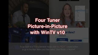 Four tuner PictureinPicture with WinTV v10 application and WinTVquadHD [upl. by Eldredge]