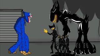 Bendy vs Huggy Wuggy Animation Drawing Cartoon 2 [upl. by Enidaj]