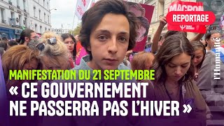 Manifestation contre le gouvernement «MacronBarnier »  des milliers de manifestants à Paris [upl. by Nylrehs710]