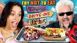 Try Not To Eat  Diners DriveIns amp Dives 2 Atomic Fireballs Pingala Crunchwrap Homewrecker [upl. by Emili]