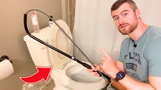 How to Use a Toilet Snake Correctly  Fix Clogged Toilet with Auger [upl. by Larina]