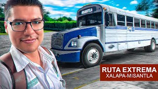 RUTA EXTREMA en Autobús De Xalapa a Misantla en Transportes Banderilla [upl. by Mahseh]