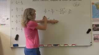 Year 789 How to add subtract multiply and divide fractions [upl. by Drescher81]